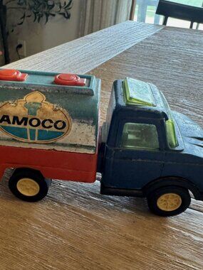 Vintage 6" long Strombecker Amoco Tanker Delivery Truck Free Shipping